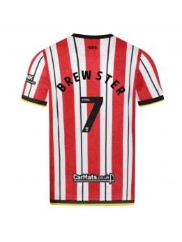 Sheffield United Rhian Brewster #7 Replika Hemmakläder 2024-25 Kortärmad